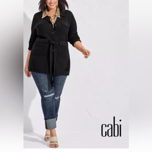 CABI BUTTON FLY STRAIGHT LEG JEANS IN REWORK WASH #6068 - SIZE 8 - NWT! - Picture 4 of 10